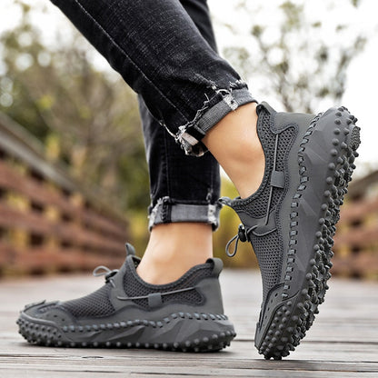 Sneakers da Trekking da Uomo con Intersuola in EVA e Suola in Gomma Antiscivolo – Punta Rinforzata e Colletto Imbottito