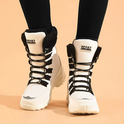Women's Winter Boots with Fleece Lining Thick Sole Support – Warm Shoes