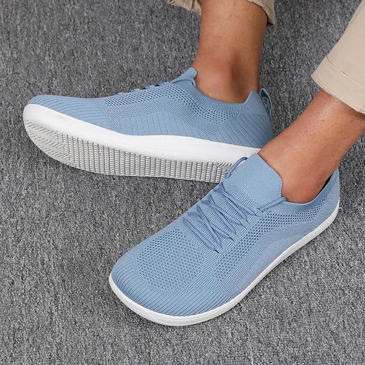 Men's Breathable Mesh Sneakers Wide Toe Box Cushioned Insole – Lightweight Everyday Shoes