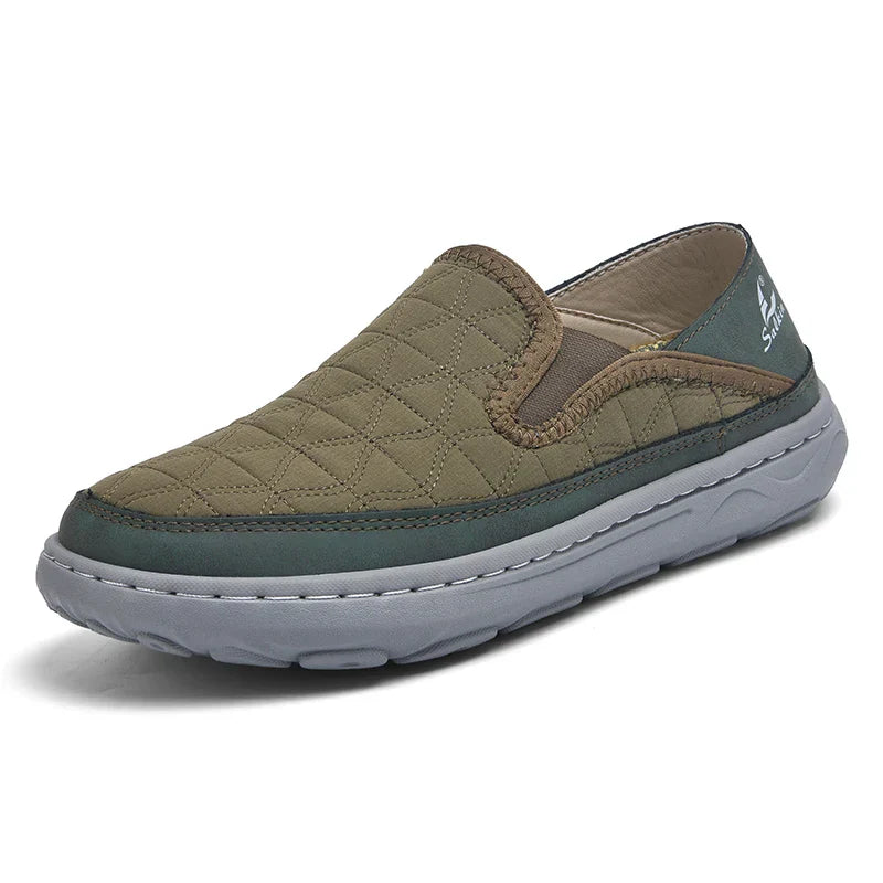 Mocassini Uomo Slip-On Trapuntati con Pannelli Elastici e Suola Flessibile – Stile Quotidiano