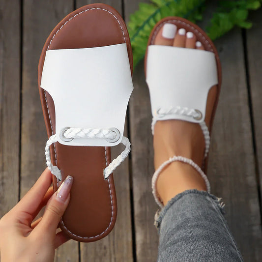 Women's Summer Flip-Flops Minimalist Design Padded Footbed Plus Sizes – Summer Style