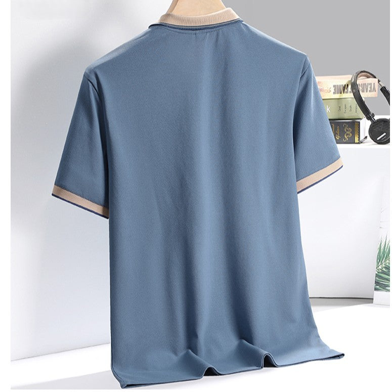 Polo da Uomo con Profili a Contrasto e Vestibilità Sartoriale