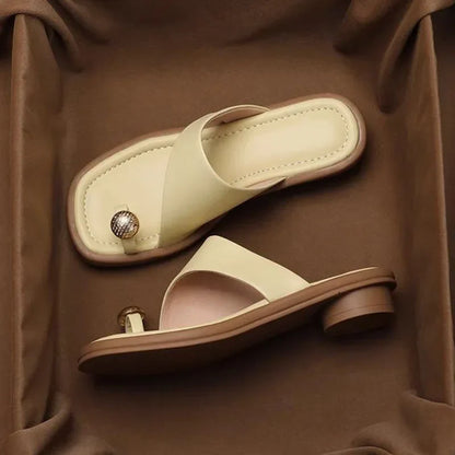 Women's Summer Sandals Square Toe Wide Heel Adjustable Straps – Everyday Comfort
