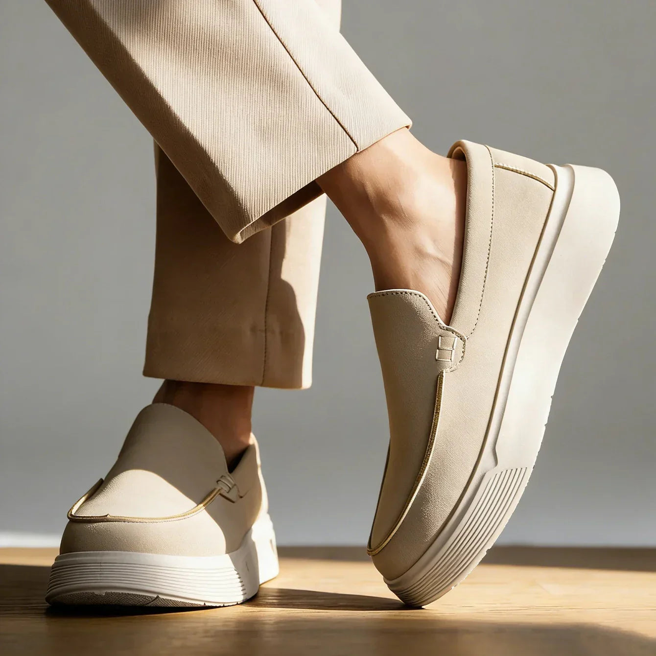 Mocassini da Uomo con Soletta Ortopedica Imbottita e Suola Ammortizzante – Design Slip-On