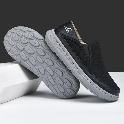 Mocassini Uomo Slip-On Trapuntati con Pannelli Elastici e Suola Flessibile – Stile Quotidiano