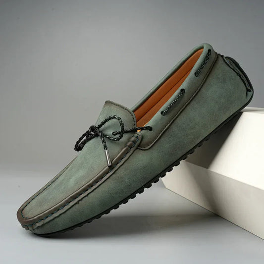 Men's Slip-On Loafers with Rubber Sole