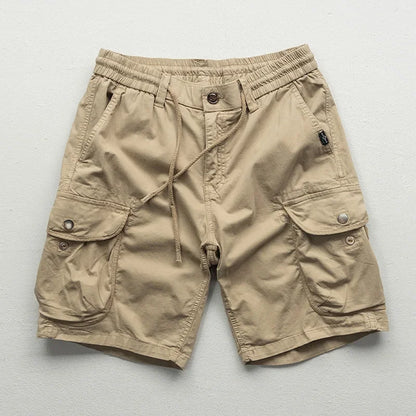 Herre cargo bermudashorts med justerbar talje, mange lommer og 15 cm skridtlængde