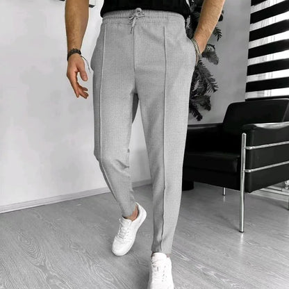 Men's Slim Fit Jogger Pants with Tapered Leg and Drawstring Waist – Active Design