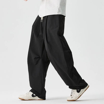 Pantaloni Jogger Uomo a Gamba Larga con Coulisse – Vestibilità Comoda