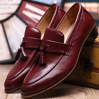 Mocassini Uomo Slip-On Doppia Nappa con Tomaia Satinata Lucida – Stile Elegante