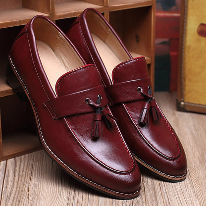 Mocassini Uomo Slip-On Doppia Nappa con Tomaia Satinata Lucida – Stile Elegante