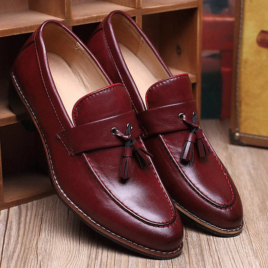 Mocassini Uomo Slip-On Doppia Nappa con Tomaia Satinata Lucida – Stile Elegante