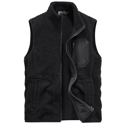 Gilet Uomo Autunnale con Texture e Tasca Utility – Design a Strati Versatile