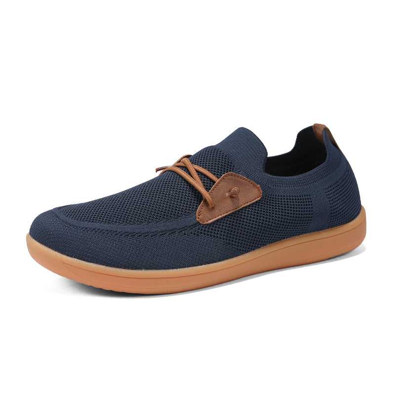 Men's breathable mesh loafers with memory foam insoles