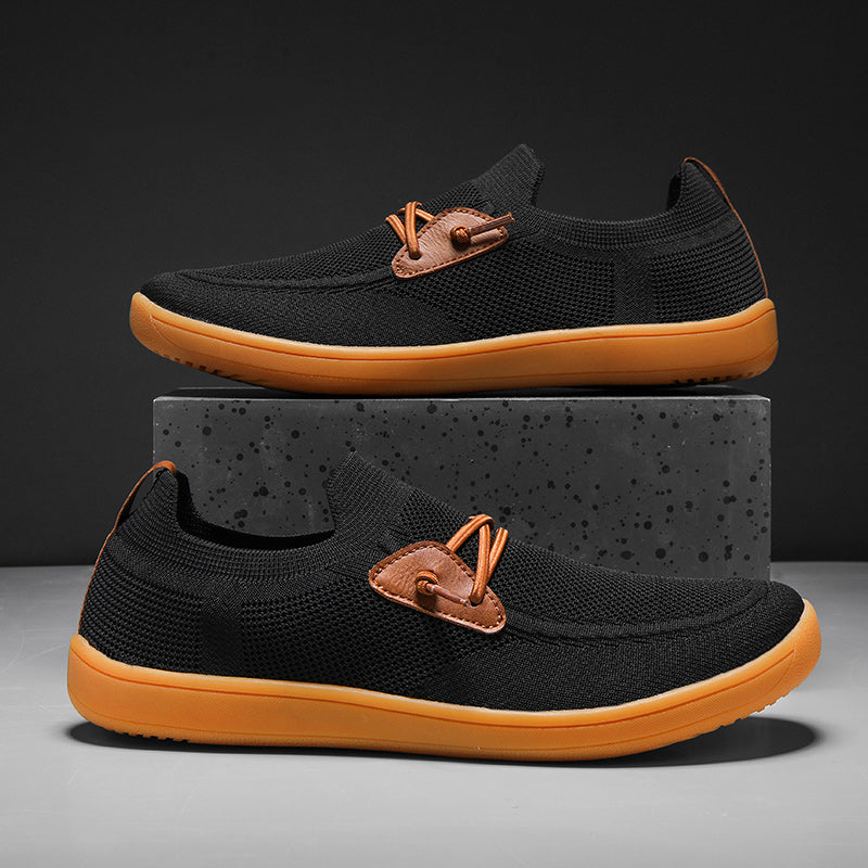 Men's breathable mesh loafers with memory foam insoles