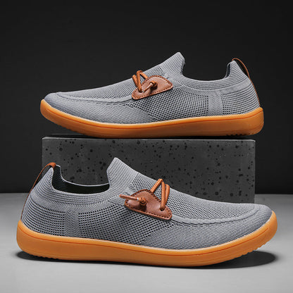 Men's breathable mesh loafers with memory foam insoles