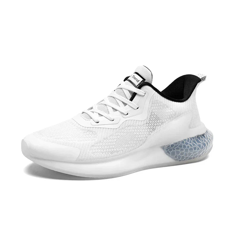 Herresneakers med åndbart mesh-overdel og stødabsorberende sål – lette sko til træning og hverdag