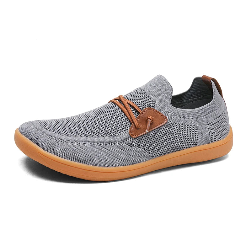 Men's breathable mesh loafers with memory foam insoles