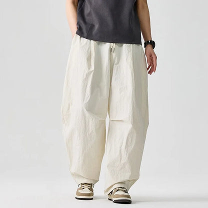 Pantaloni Jogger Uomo a Gamba Larga con Coulisse – Vestibilità Comoda