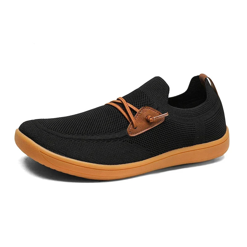 Men's breathable mesh loafers with memory foam insoles