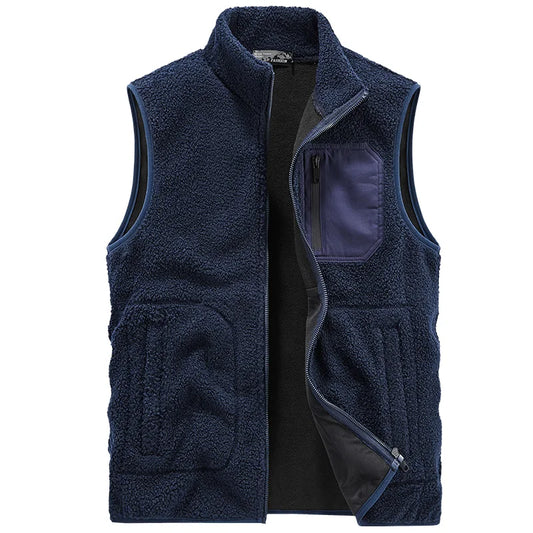 Gilet Uomo Autunnale con Texture e Tasca Utility – Design a Strati Versatile