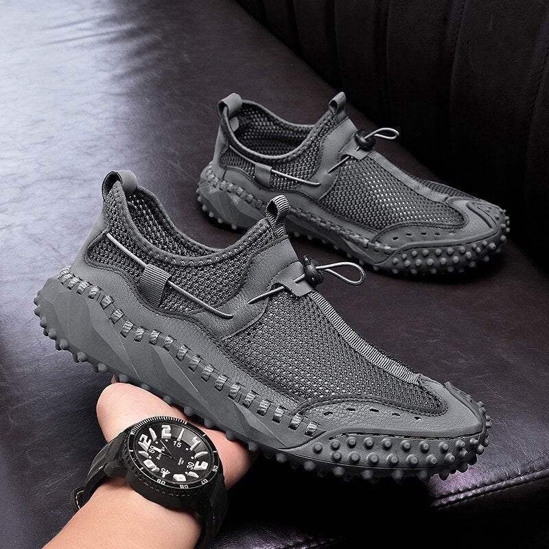 Sneakers da Trekking da Uomo con Intersuola in EVA e Suola in Gomma Antiscivolo – Punta Rinforzata e Colletto Imbottito