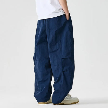 Pantaloni Jogger Uomo a Gamba Larga con Coulisse – Vestibilità Comoda