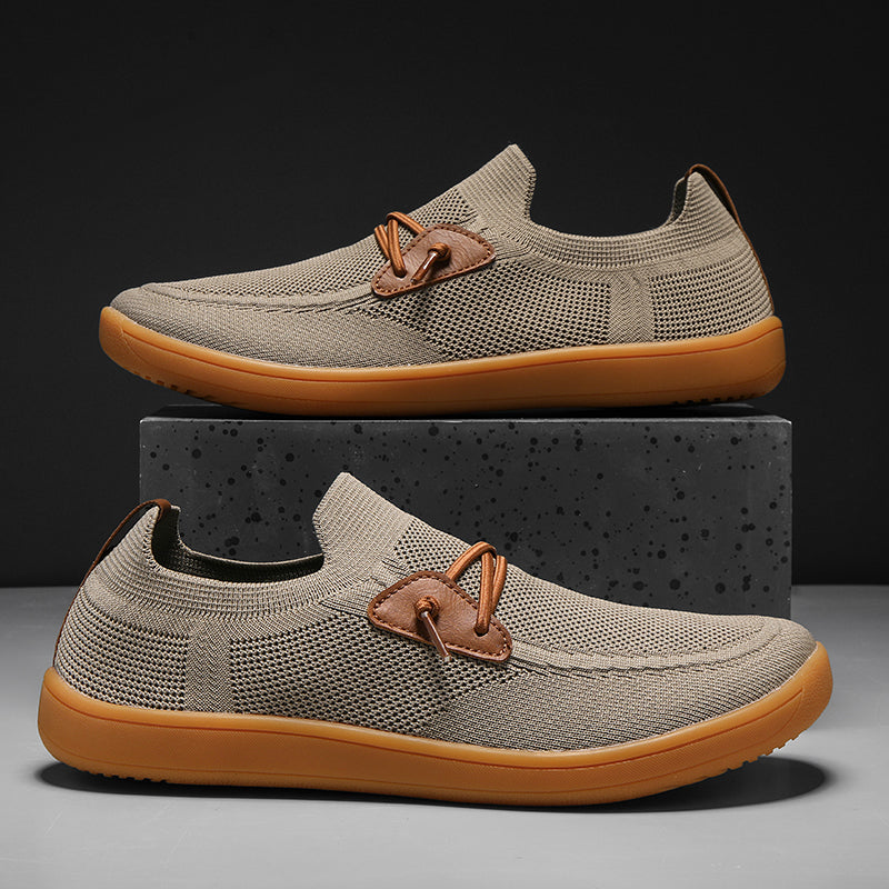 Men's breathable mesh loafers with memory foam insoles