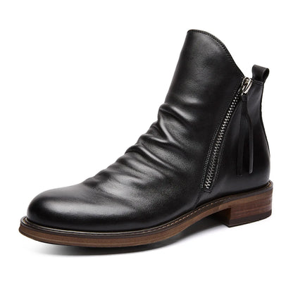 Botines Chelsea para hombre con acabado liso y diseño clásico
