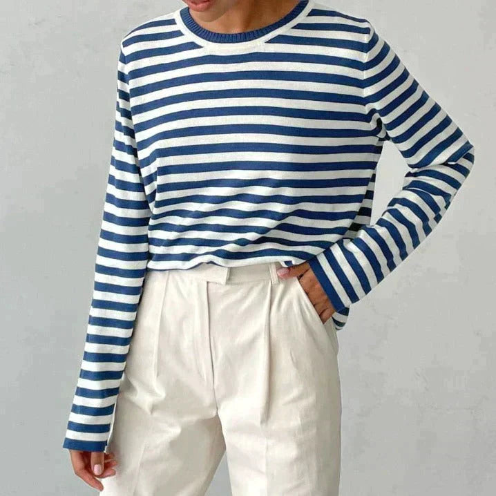 Maglia Donna a Manica Lunga con Vestibilità Drappeggiata – Ideale per Sovrapposizioni