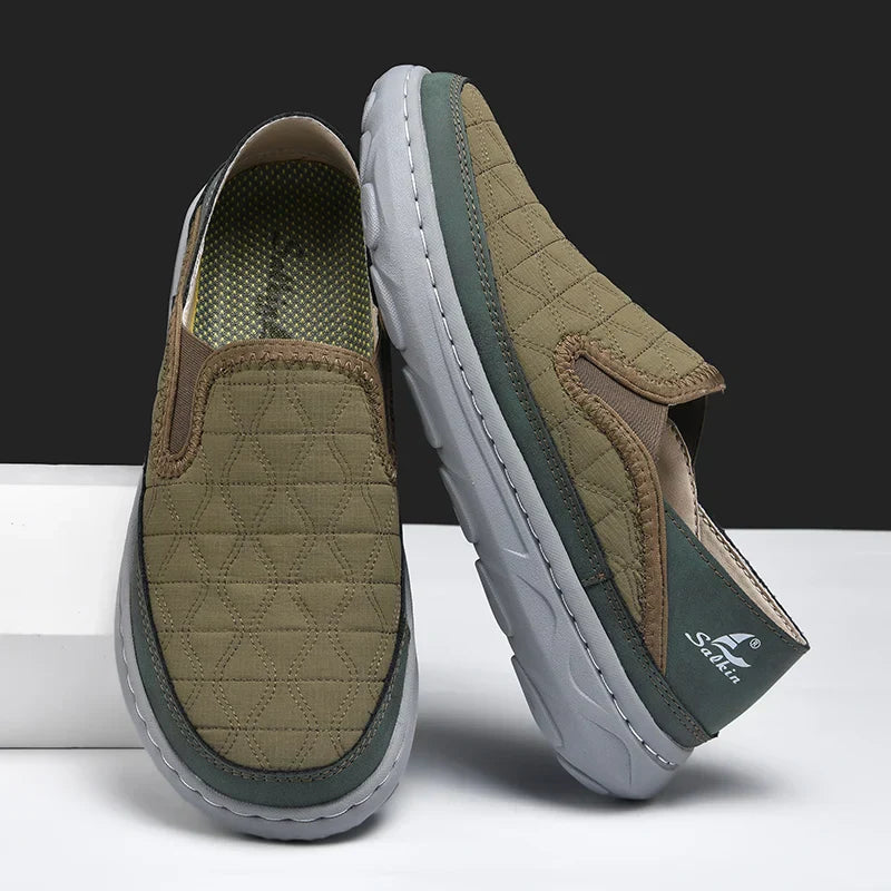 Mocassini Uomo Slip-On Trapuntati con Pannelli Elastici e Suola Flessibile – Stile Quotidiano