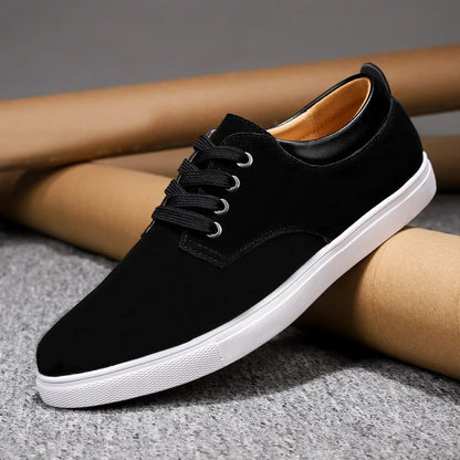 Zapatos de hombre de efecto ante con cordones y forro de piel