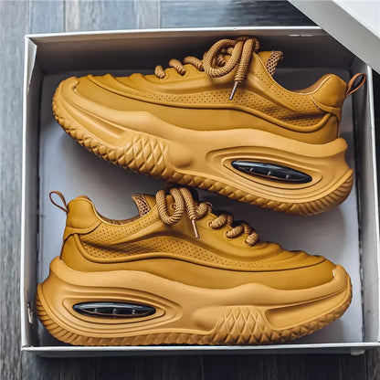 Sneakers Uomo Mesh Retrò con Suola Spessa – Stile Urbano Quotidiano