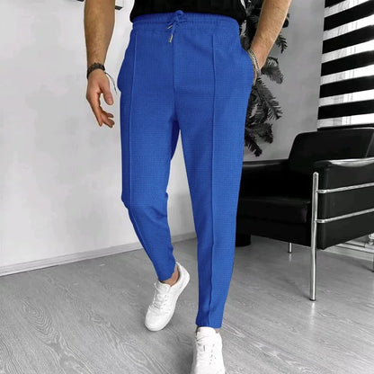 Men's Slim Fit Jogger Pants with Tapered Leg and Drawstring Waist – Active Design