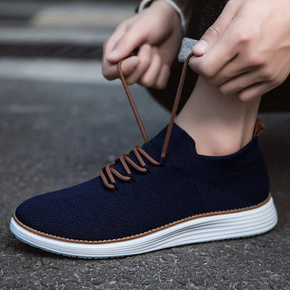 Sneakers Uomo Maglia Traspirante con Soletta Ammortizzante – Scarpe Sportive Comode