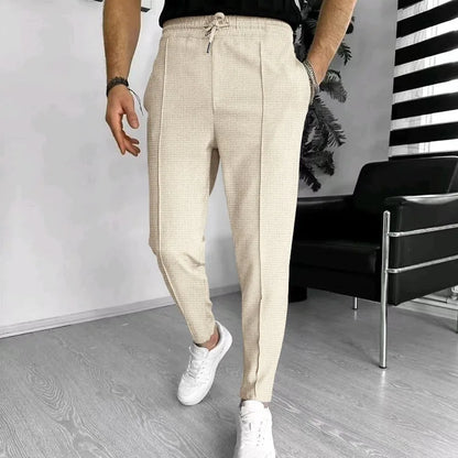 Men's Slim Fit Jogger Pants with Tapered Leg and Drawstring Waist – Active Design
