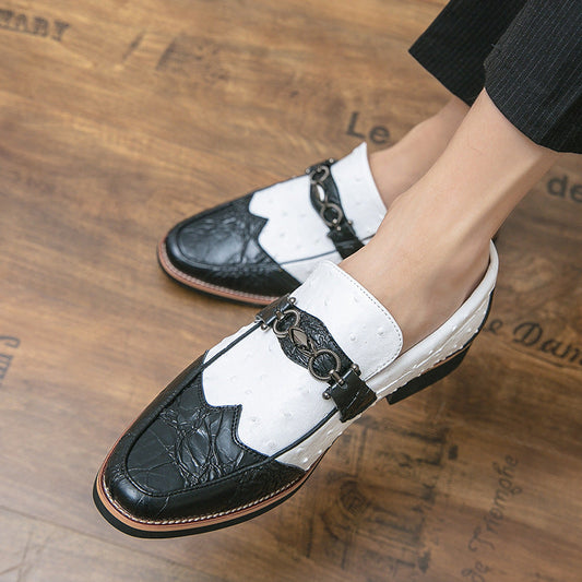 Men's Slip-On Moccasins with Textured Upper – Elegant Everyday Style