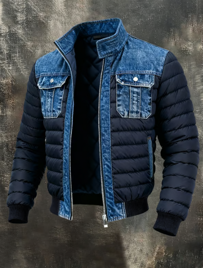 Giacca Uomo Autunnale Ibrida Trapuntata – Vestibilità Sartoriale e Design Moderno