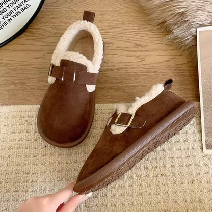Scarpe Slip-On Invernali da Donna con Fodera Morbida e Supporto
