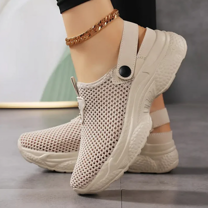 Women's Summer Mesh Sneakers with Adjustable Buckle – Breathable and Lightweight