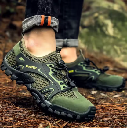 Herre vandresko med skridsikker sål og støtte til stier – Outdoor stil