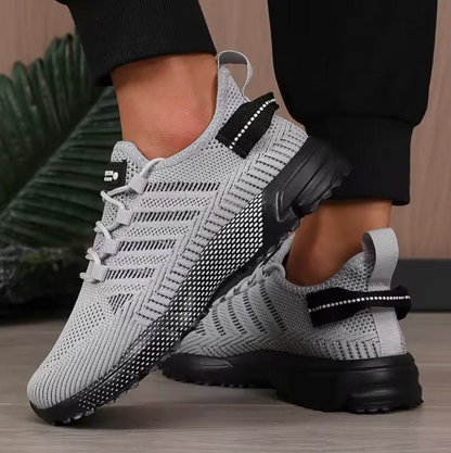 Åndbare letvægts herresneakers med stødabsorberende og skridsikker sål – komfort og ydeevne