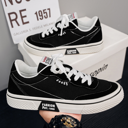 Sneakers Skater Uomo Basse con Lacci e Suola Piatta – Stile Casual Urbano