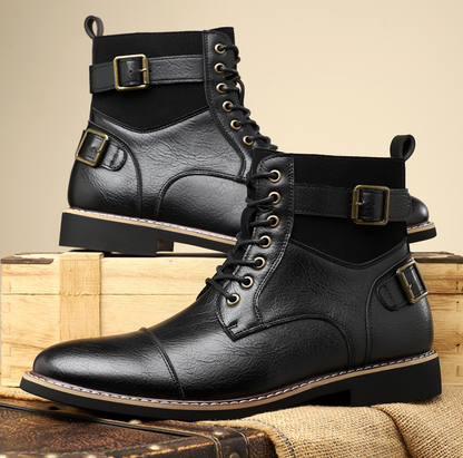 Stivaletti Uomo Mid Top con Cinturino Regolabile e Suola Antiscivolo – Stile Funzionale