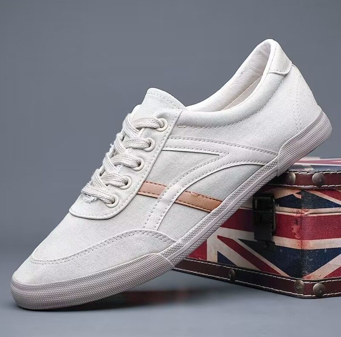 Zapatillas Hombre Bajas con Parte Superior Transpirable y Suela Antideslizante – Estilo Casual Diario