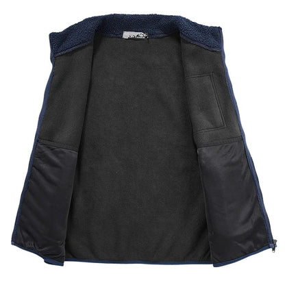Gilet Uomo Autunnale con Texture e Tasca Utility – Design a Strati Versatile