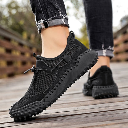 Sneakers da Trekking da Uomo con Intersuola in EVA e Suola in Gomma Antiscivolo – Punta Rinforzata e Colletto Imbottito
