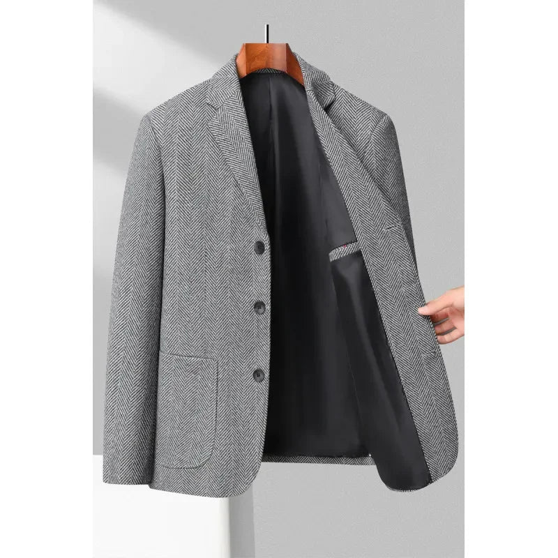 Herreblazer skræddersyet let foret