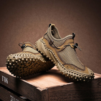Sneakers da Trekking da Uomo con Intersuola in EVA e Suola in Gomma Antiscivolo – Punta Rinforzata e Colletto Imbottito