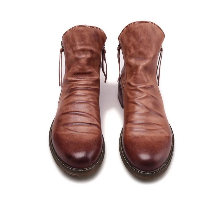 Botines Chelsea para hombre con acabado liso y diseño clásico